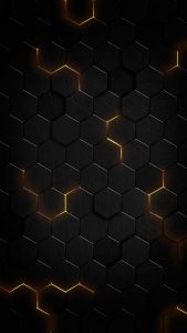 Black Hex iPhone Wallpaper HD