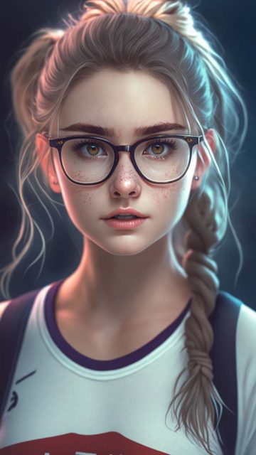 Braided Hair Girl iPhone Wallpaper HD