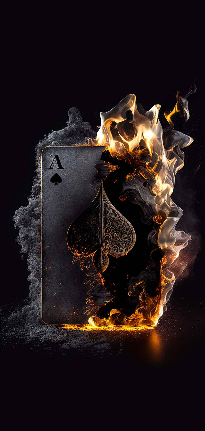 Ace Cards Phone  Neon Card HD phone wallpaper  Pxfuel
