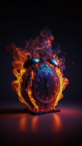 Burning Time iPhone Wallpaper HD