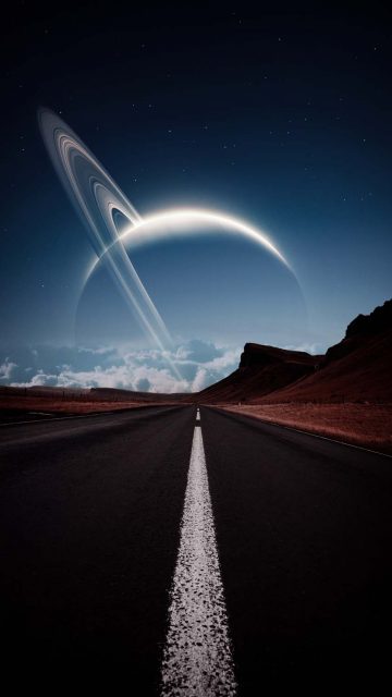 Cosmic Road iPhone Wallpaper HD