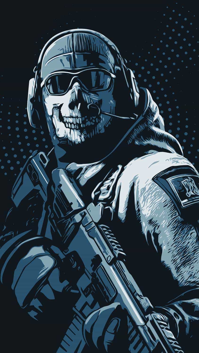 Ghost Call of Duty iPhone Wallpaper HD 1