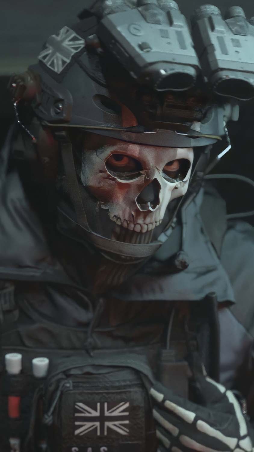 Ghost Call of Duty iPhone Wallpaper HD