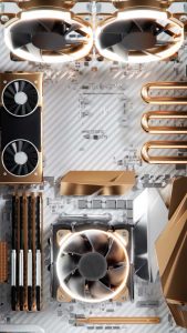 Golden PC Build iPhone Wallpaper HD