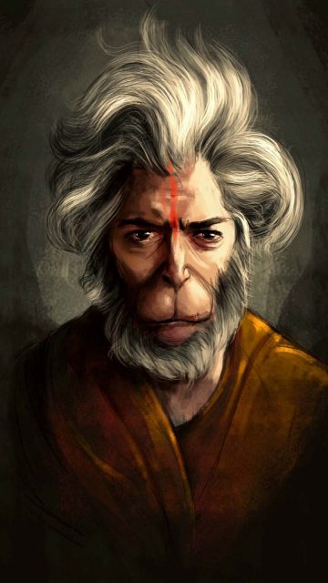 Hanuman Ji Portrait iPhone Wallpaper HD