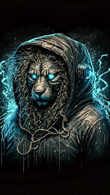 Hoodie Lion iPhone Wallpaper HD