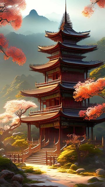 Japan Temple iPhone Wallpaper HD