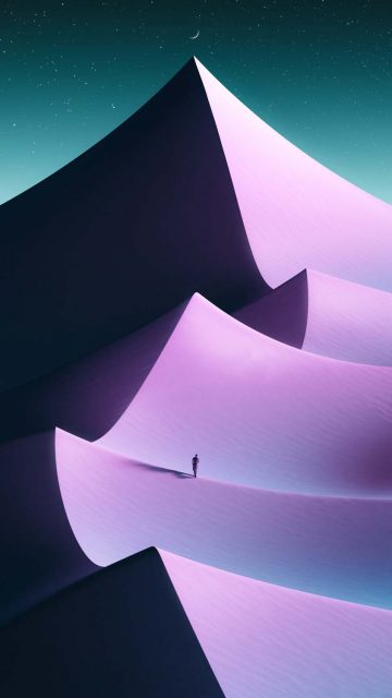Lavender Peaks iPhone Wallpaper HD