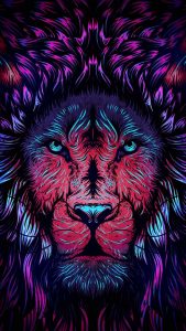 Lion AI Art iPhone Wallpaper HD