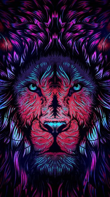 Lion AI Art iPhone Wallpaper HD