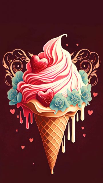 Love Ice Cream iPhone Wallpaper HD