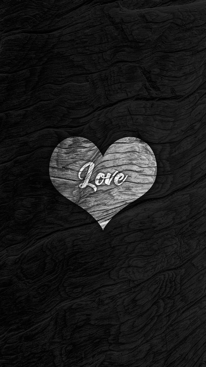 Love Wood iPhone Wallpaper HD
