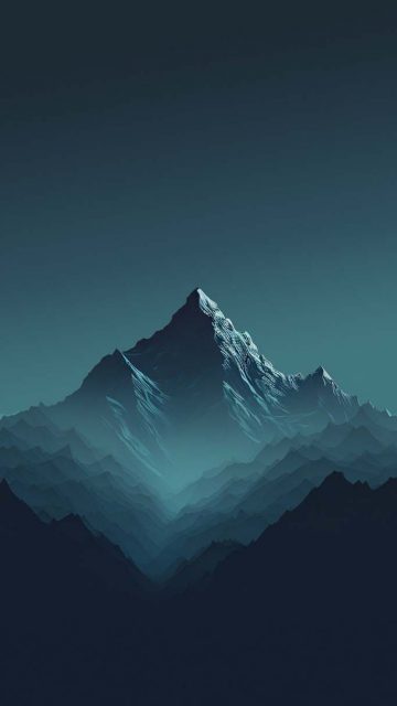 Minimalistic Mountain iPhone Wallpaper HD