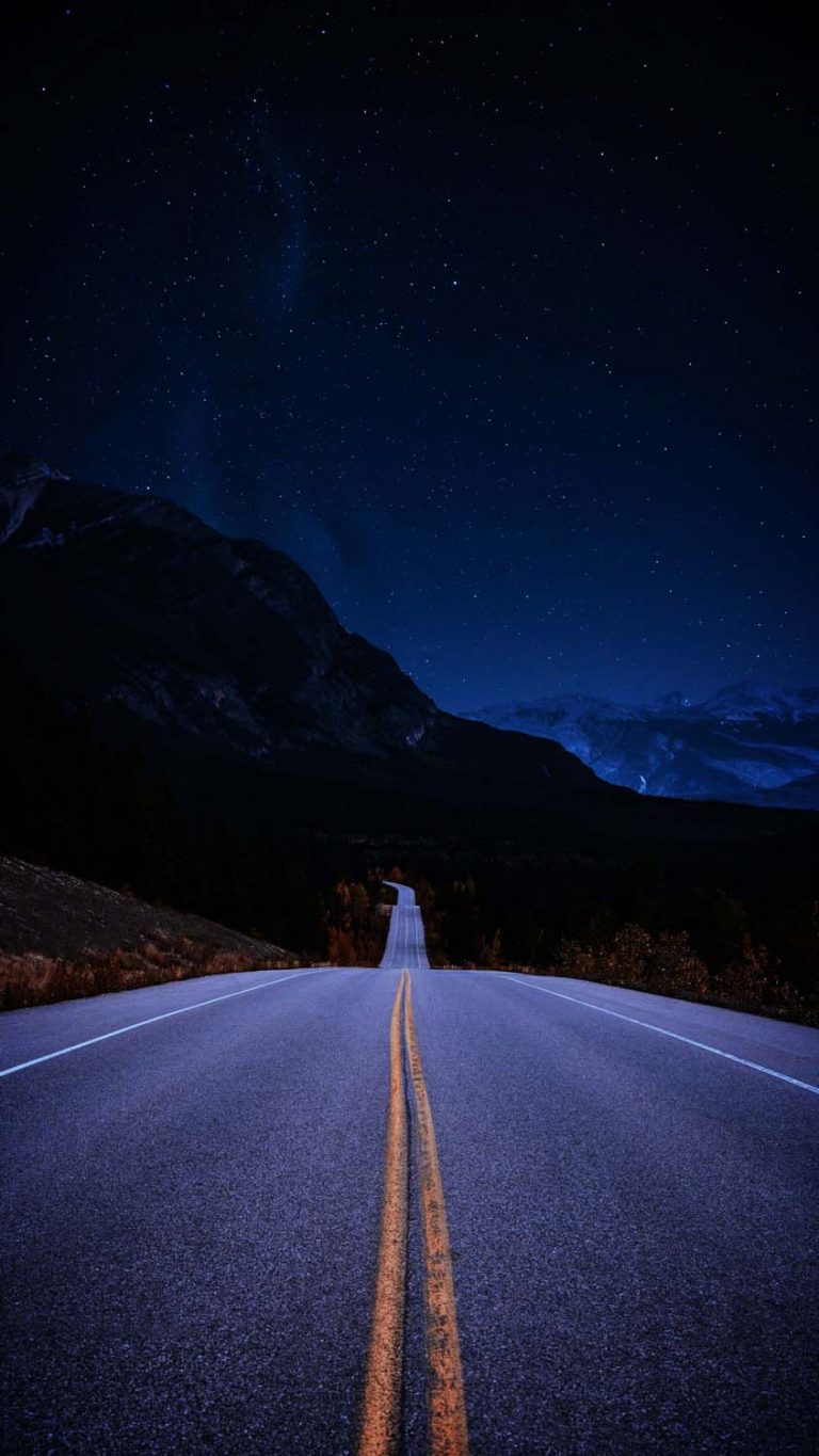 Night Road iPhone Wallpaper HD - iPhone Wallpapers