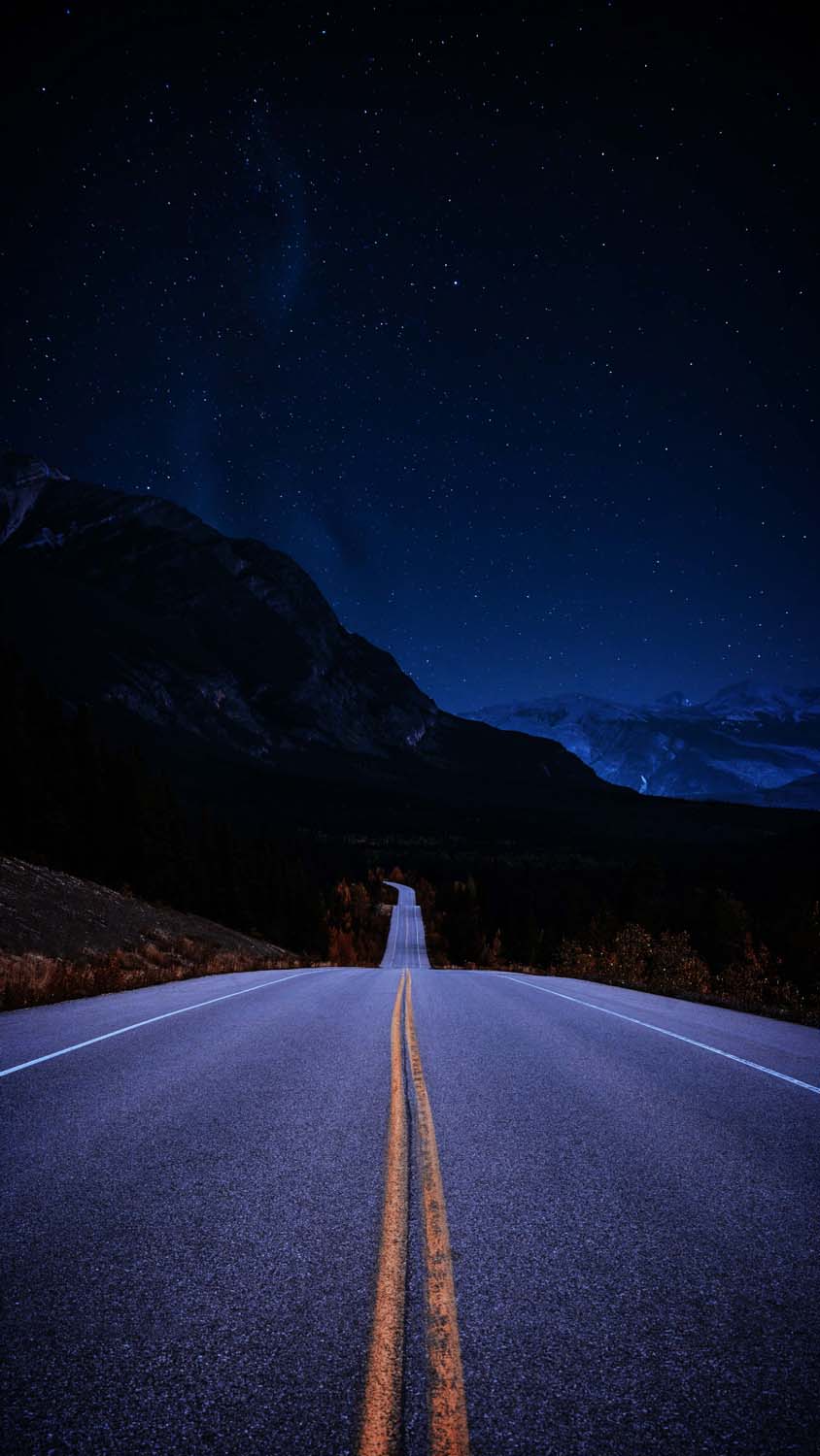 Night Road iPhone Wallpaper HD