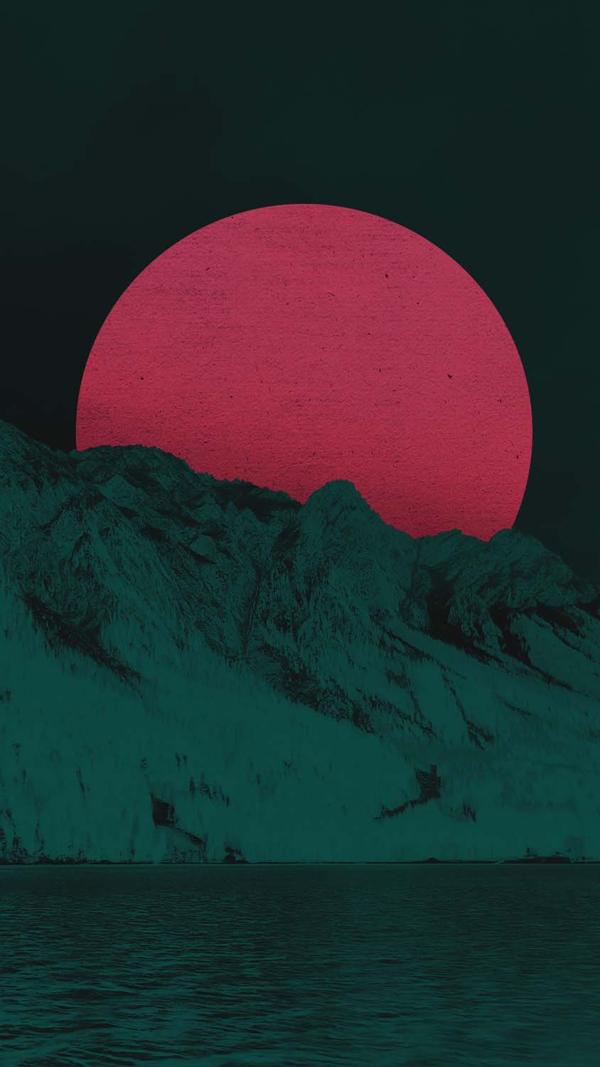 Red Moon iPhone Wallpaper HD