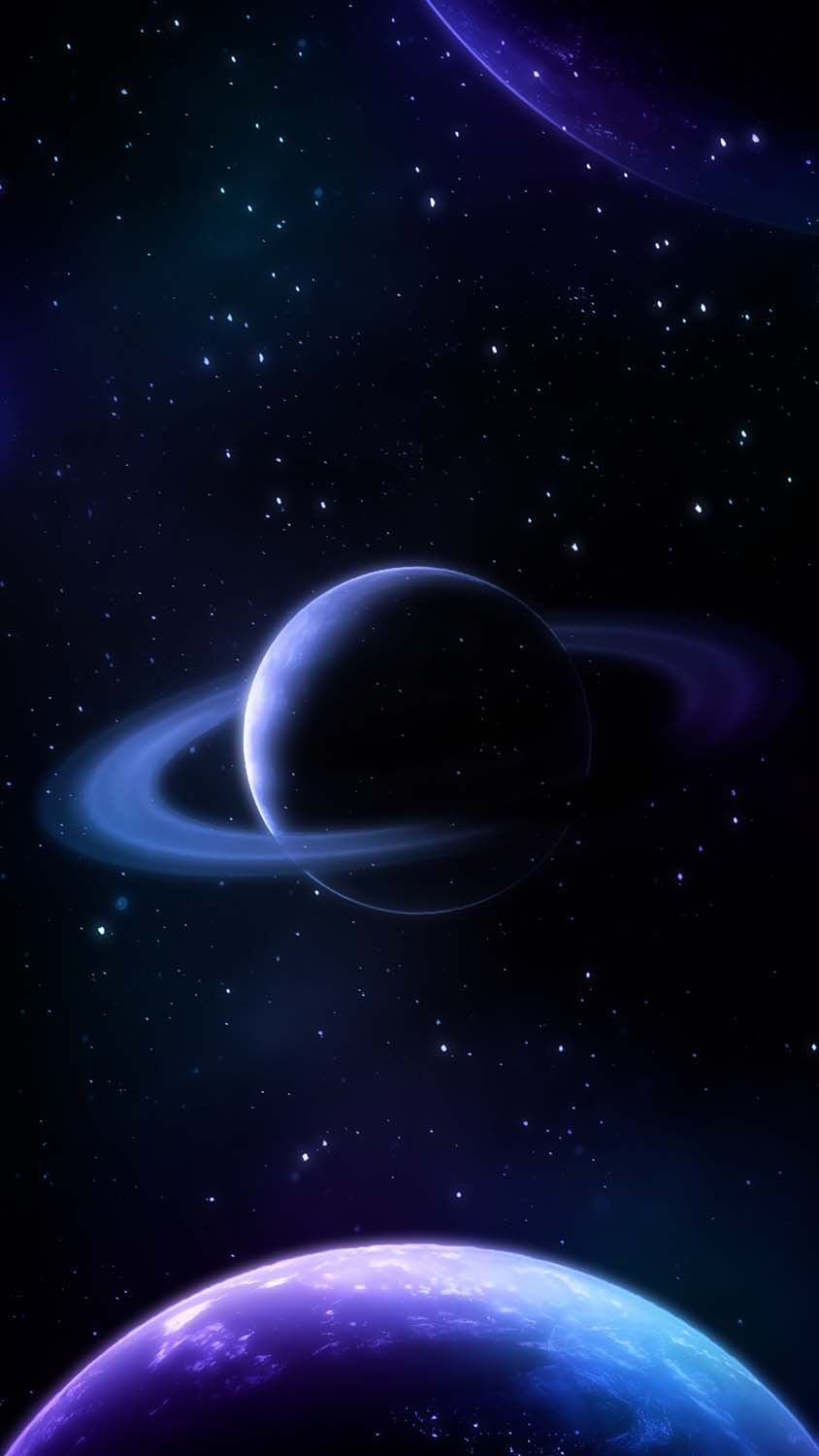 Ring Planet iPhone Wallpaper HD