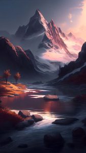 Snowtop Mountains iPhone Wallpaper HD