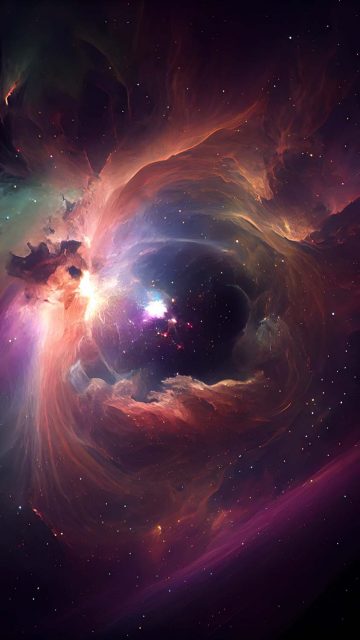 Space Hole iPhone Wallpaper HD 1
