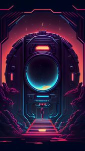 Space Portal iPhone Wallpaper HD
