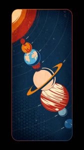 Space in Frame iPhone Wallpaper HD