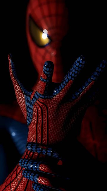 Spiderman Pose iPhone Wallpaper HD