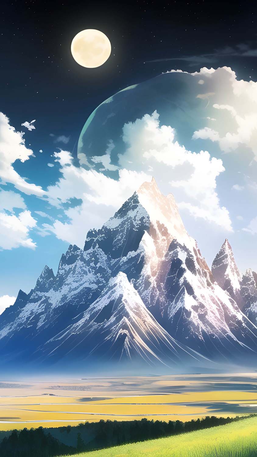 Download Mountains And Night Sky Phone Wallpaper  Wallpaperscom