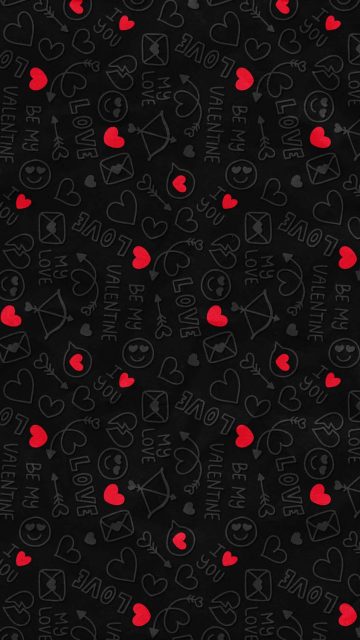 Valentine Patterns iPhone Wallpaper HD