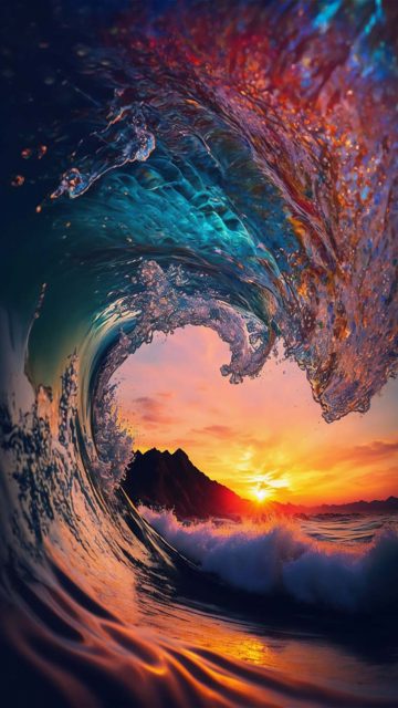 Water Waves iPhone Wallpaper HD 1