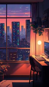 Work Desk iPhone Wallpaper HD