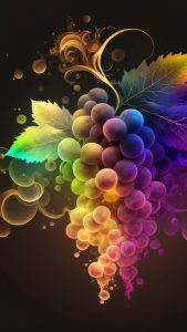 Abstract Grapes iPhone Wallpaper HD