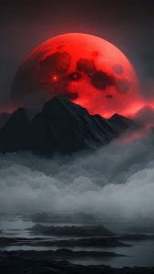 Blood Red Moon 4K iPhone Wallpaper HD