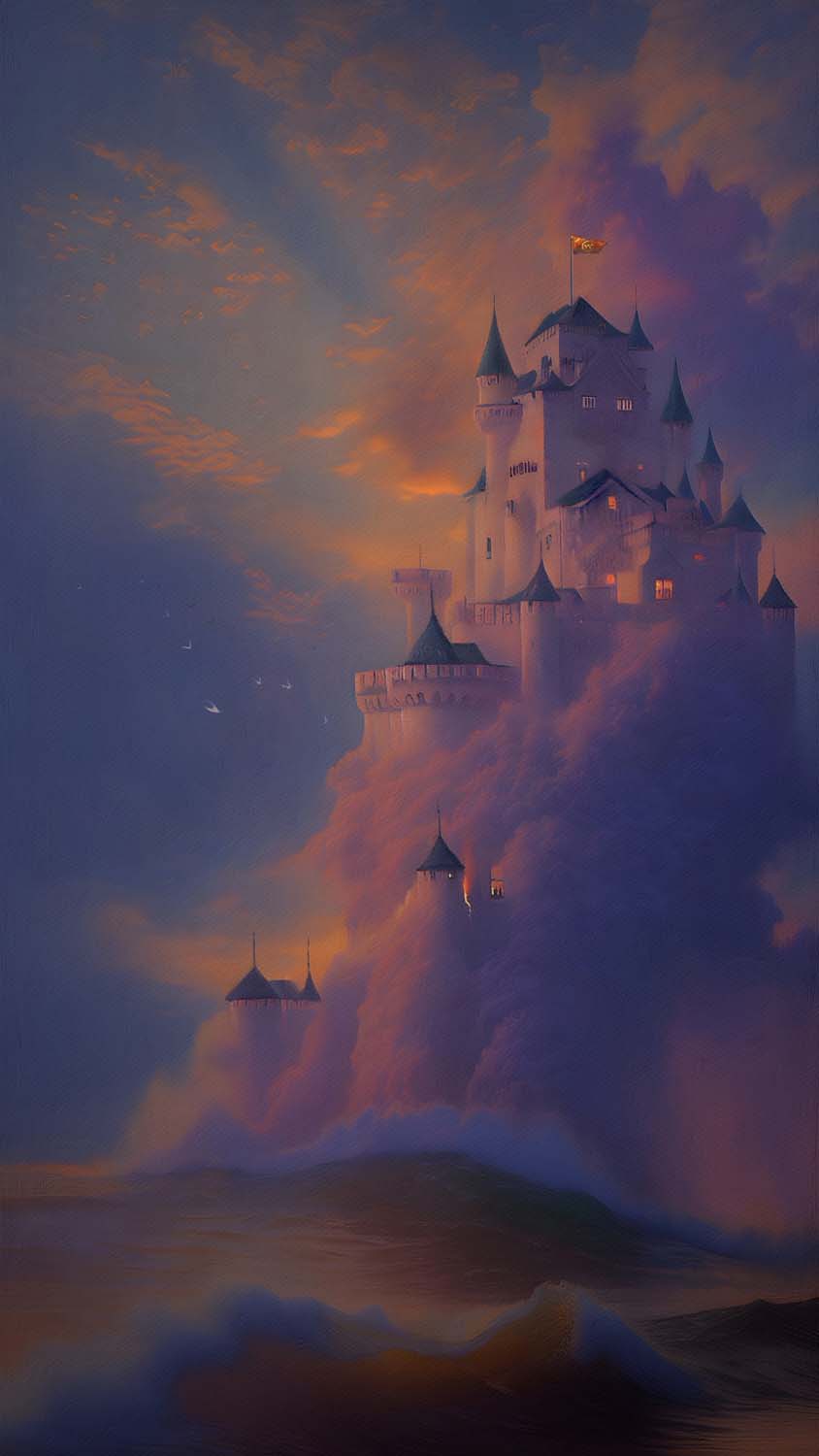 Cloud Castle iPhone Wallpaper HD