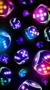 Colourful Dices iPhone Wallpaper HD