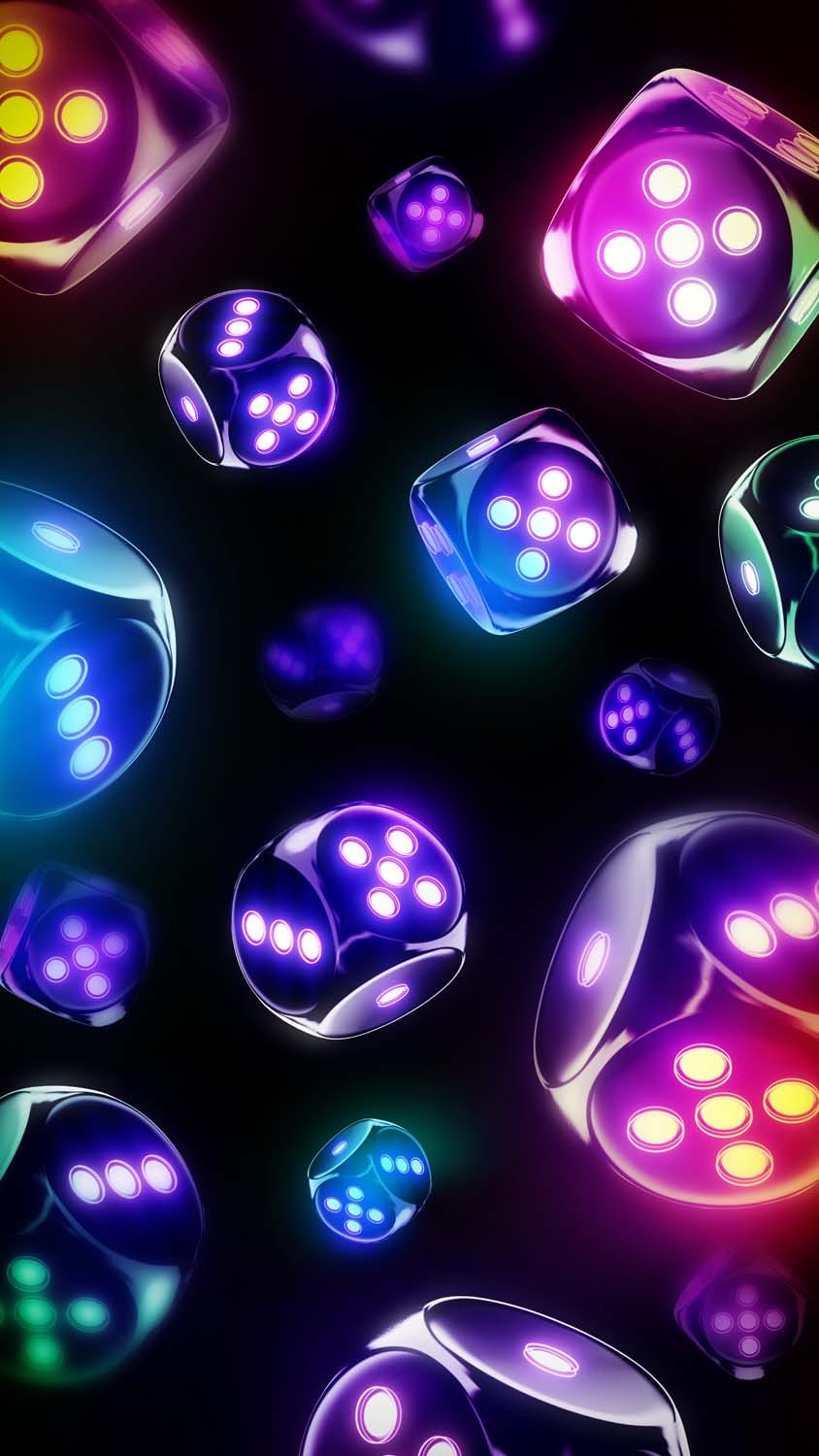 Colourful Dices iPhone Wallpaper HD