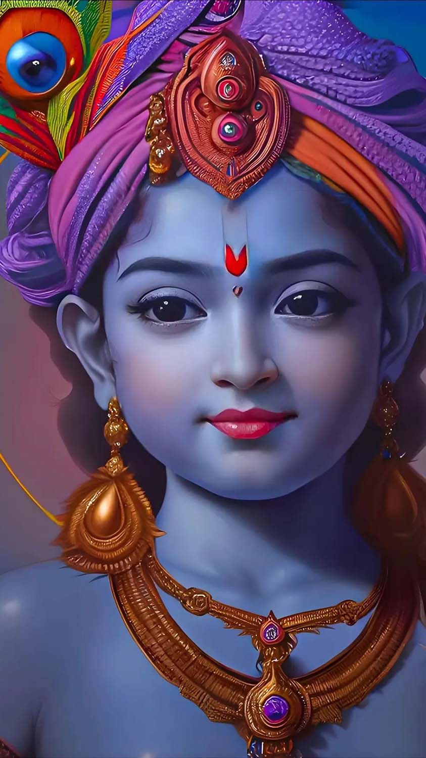 Cute Krishna IPhone Wallpaper HD - IPhone Wallpapers : iPhone ...