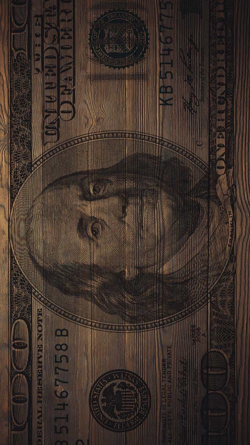 Dollar Wood iPhone Wallpaper HD