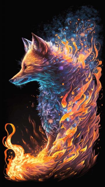 Fox Art iPhone Wallpaper HD