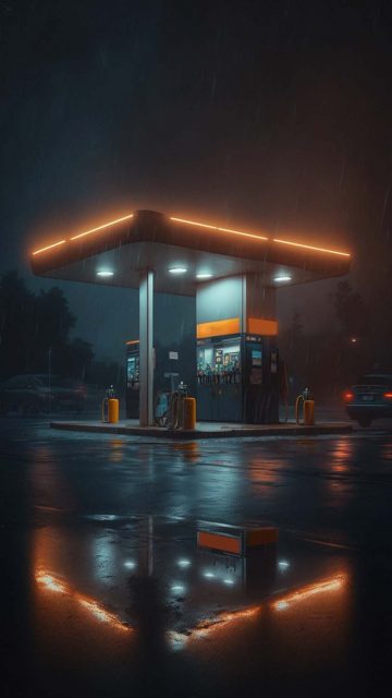 Fuel Station iPhone Wallpaper HD
