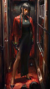 Girl with Weapons iPhone Wallpaper HD