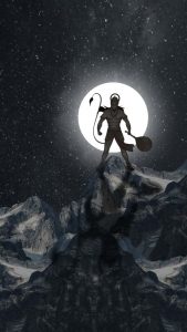 Hanuman ji on Mountain iPhone Wallpaper HD