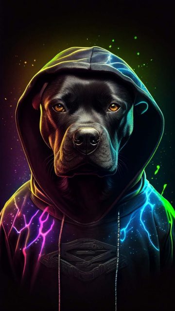 Hoodie Dog iPhone Wallpaper HD