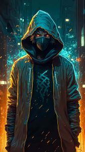 Hoodie Guy Dark Worlds iPhone Wallpaper HD