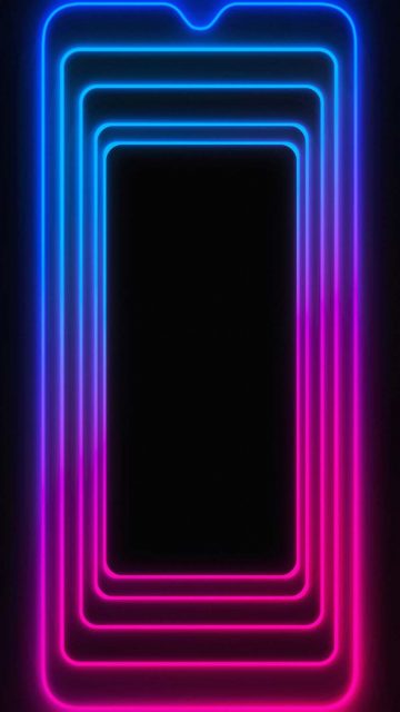 Infinity Neon Border Wallpaper
