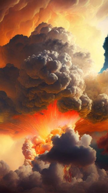 Lava Clouds iPhone Wallpaper HD