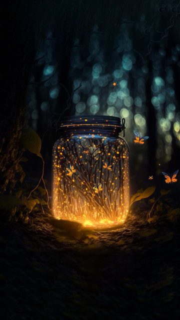 Life in Jar iPhone Wallpaper HD