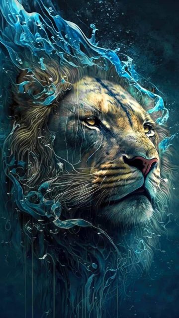 Lion Ai Art iPhone Wallpaper HD