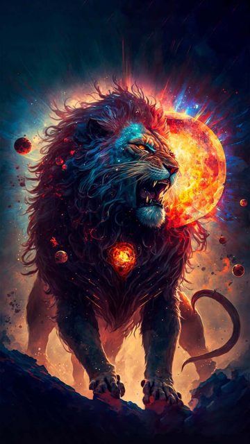Lion Powers iPhone Wallpaper HD