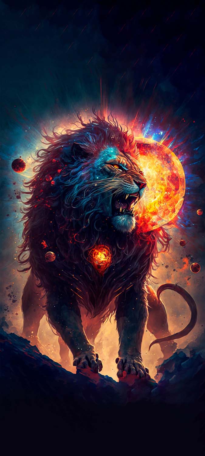 Roaring Galaxy Lion wallpaper by MysticShadowxx  Download on ZEDGE  fe11