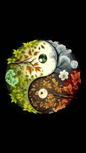 Nature Yin Yang iPhone Wallpaper HD
